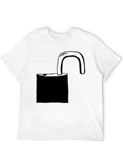 Unlock T-Shirt - Black Cotton Graphic Tee