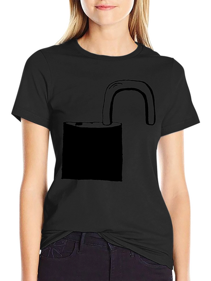 Unlock T-Shirt - Black Cotton Graphic Tee
