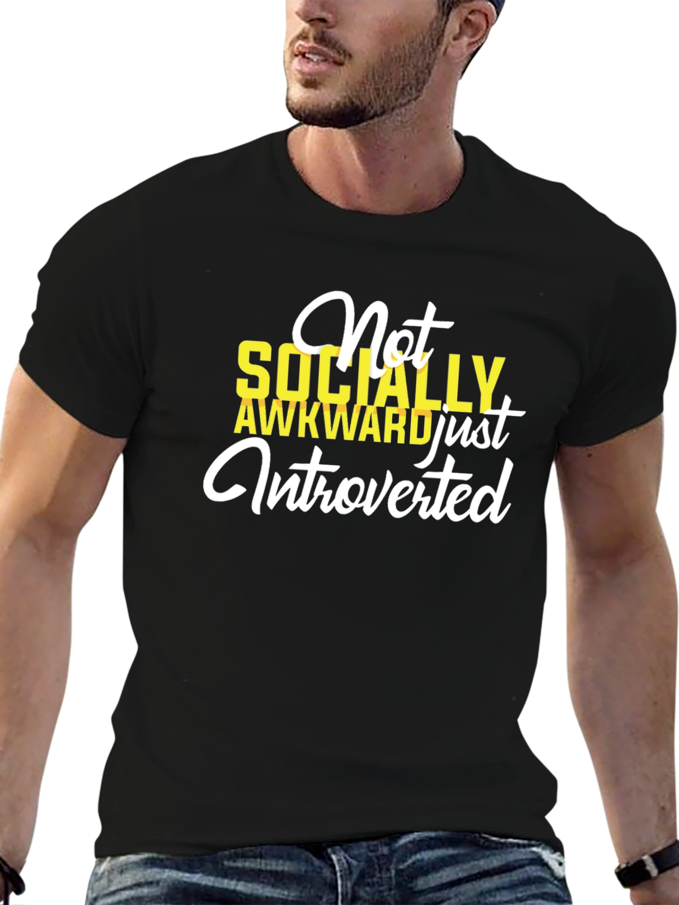 Introverted Graphic T-Shirt - Socially Awkward Tee