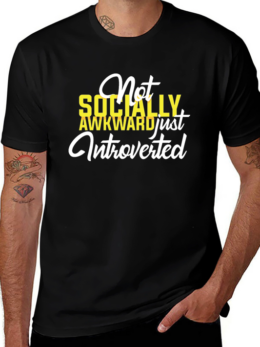 Introverted Graphic T-Shirt - Socially Awkward Tee
