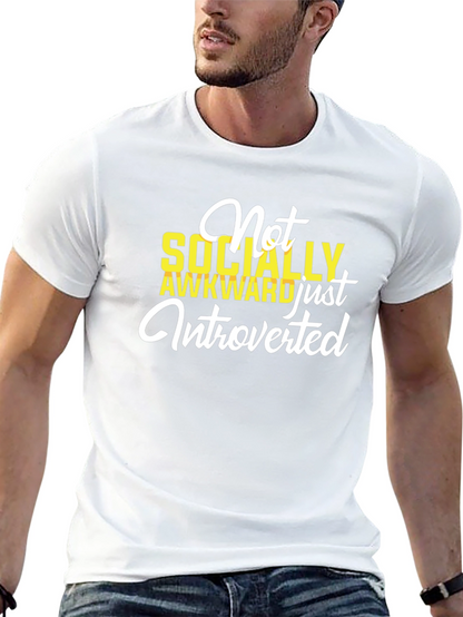 Introverted Graphic T-Shirt - Socially Awkward Tee
