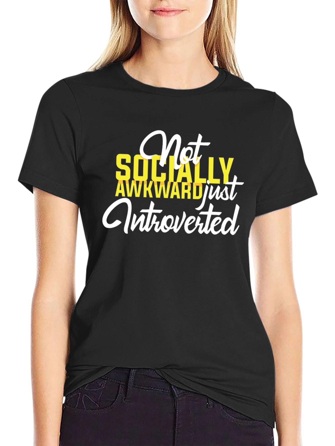 Introverted Graphic T-Shirt - Socially Awkward Tee