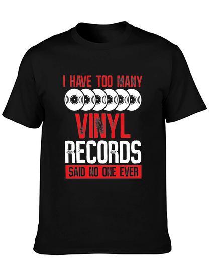 Vinyl Records Funny Graphic T-Shirt