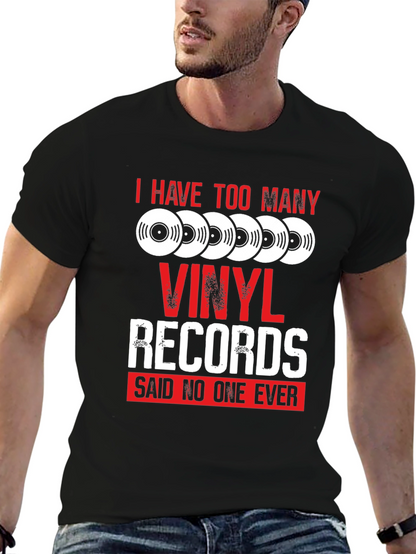Vinyl Records Funny Graphic T-Shirt