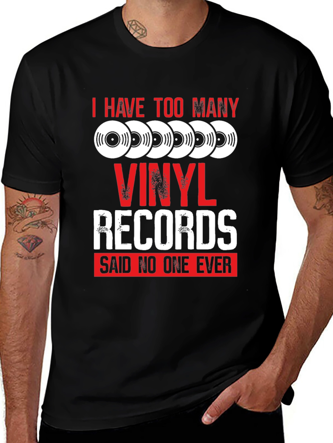 Vinyl Records Funny Graphic T-Shirt