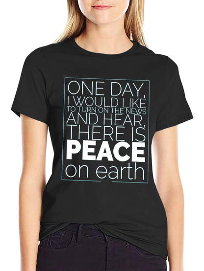 Peace On Earth Graphic T-Shirt