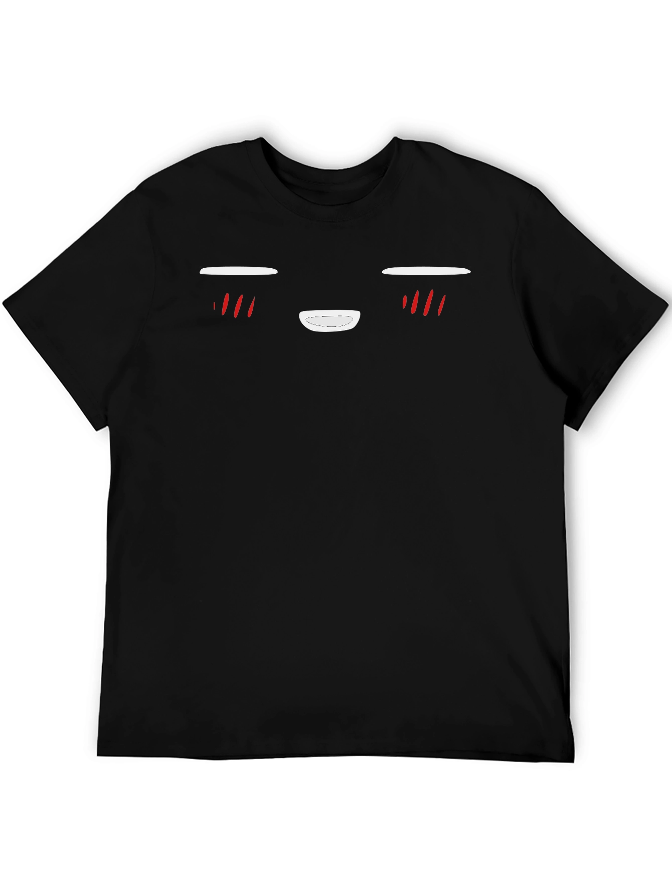 Anime Face Black T-Shirt | Graphic Tee