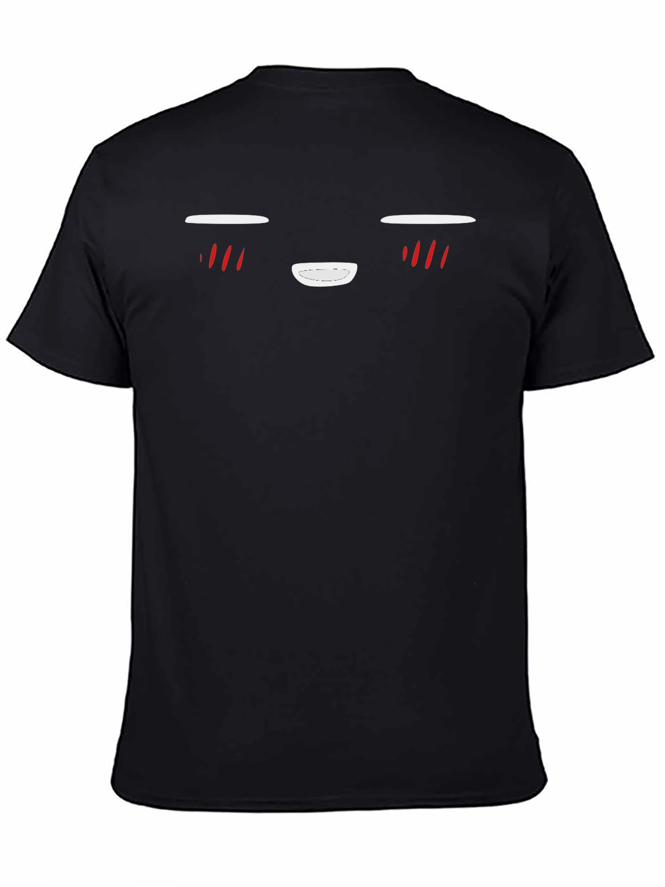 Anime Face Black T-Shirt | Graphic Tee