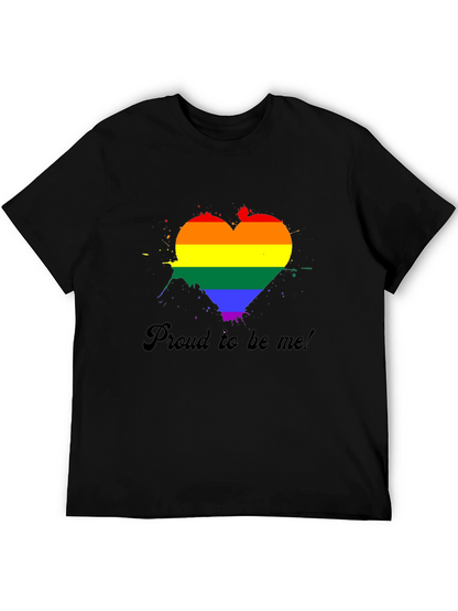 Pride Heart Graphic Tee - Black
