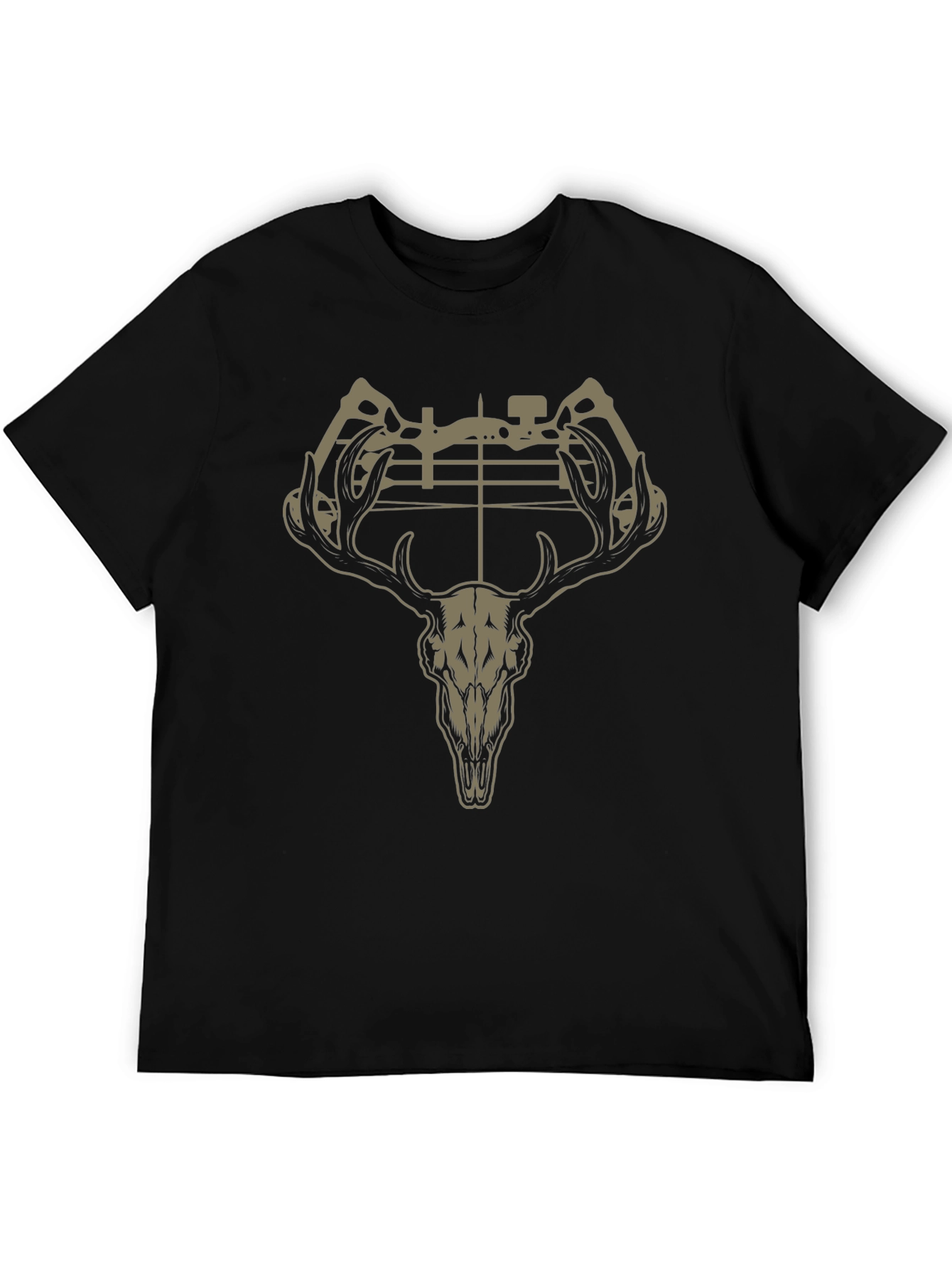 Deer Skull Bow Hunting Graphic T-Shirt