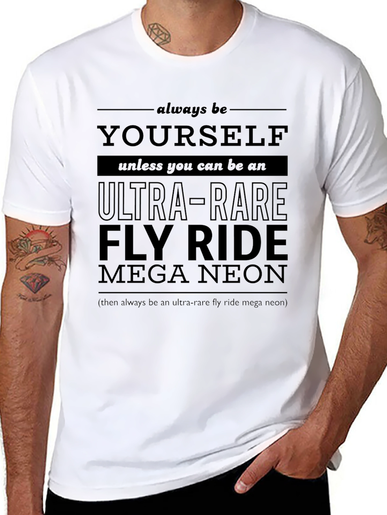Ultra Rare Fly Ride Mega Neon Graphic T-Shirt