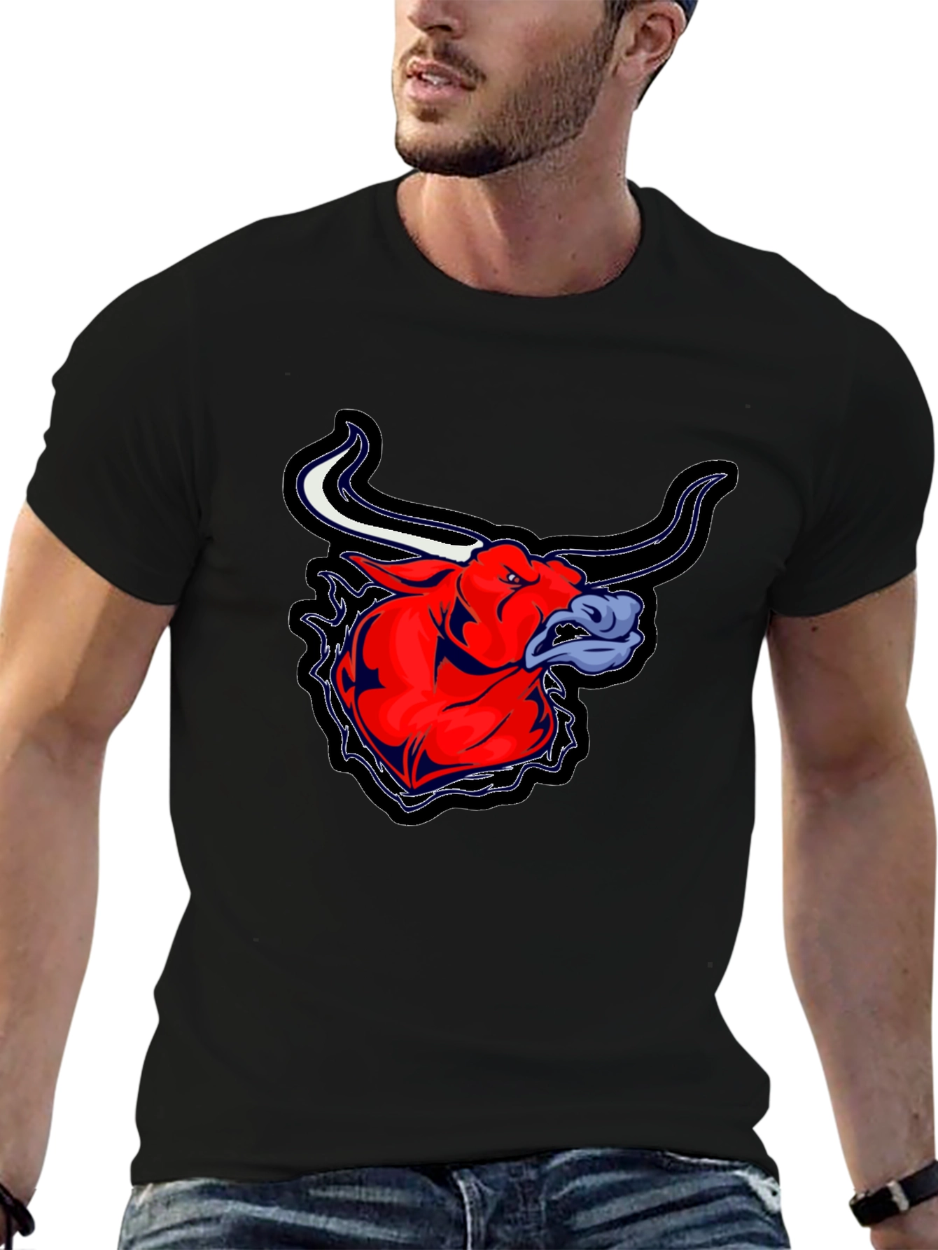 Raging Bull Graphic Tee - Black Casual Shirt