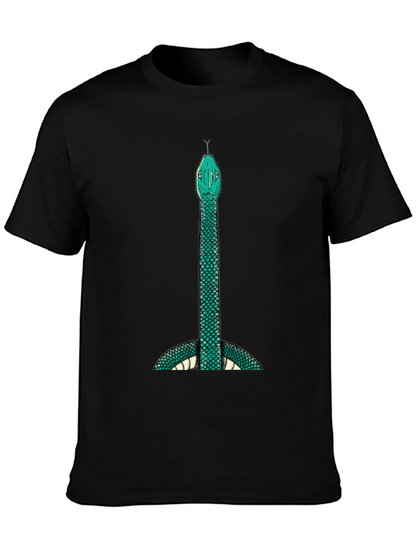 Mens Snake Graphic Tee - Bold & Unique Design