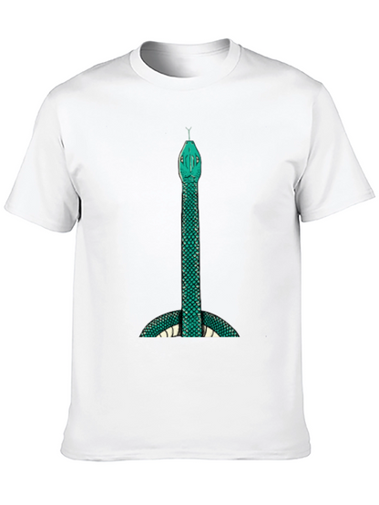 Mens Snake Graphic Tee - Bold & Unique Design
