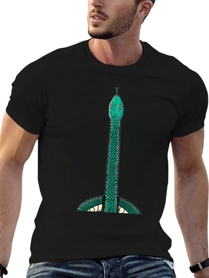 Mens Snake Graphic Tee - Bold & Unique Design