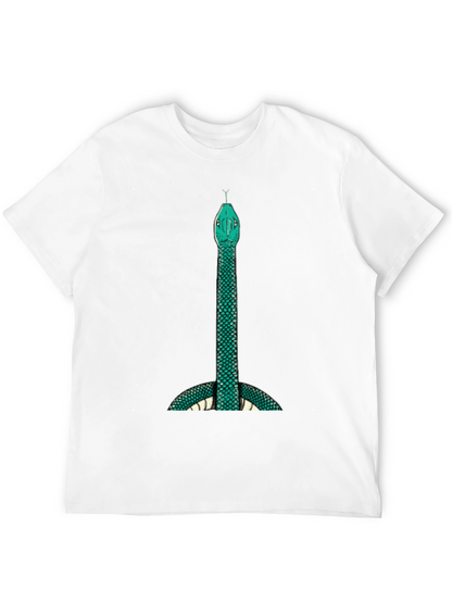 Mens Snake Graphic Tee - Bold & Unique Design