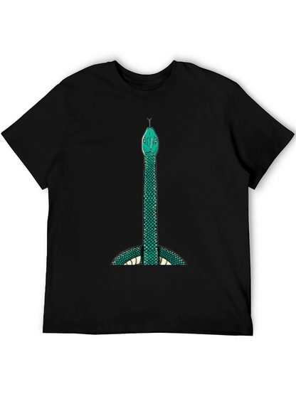 Mens Snake Graphic Tee - Bold & Unique Design