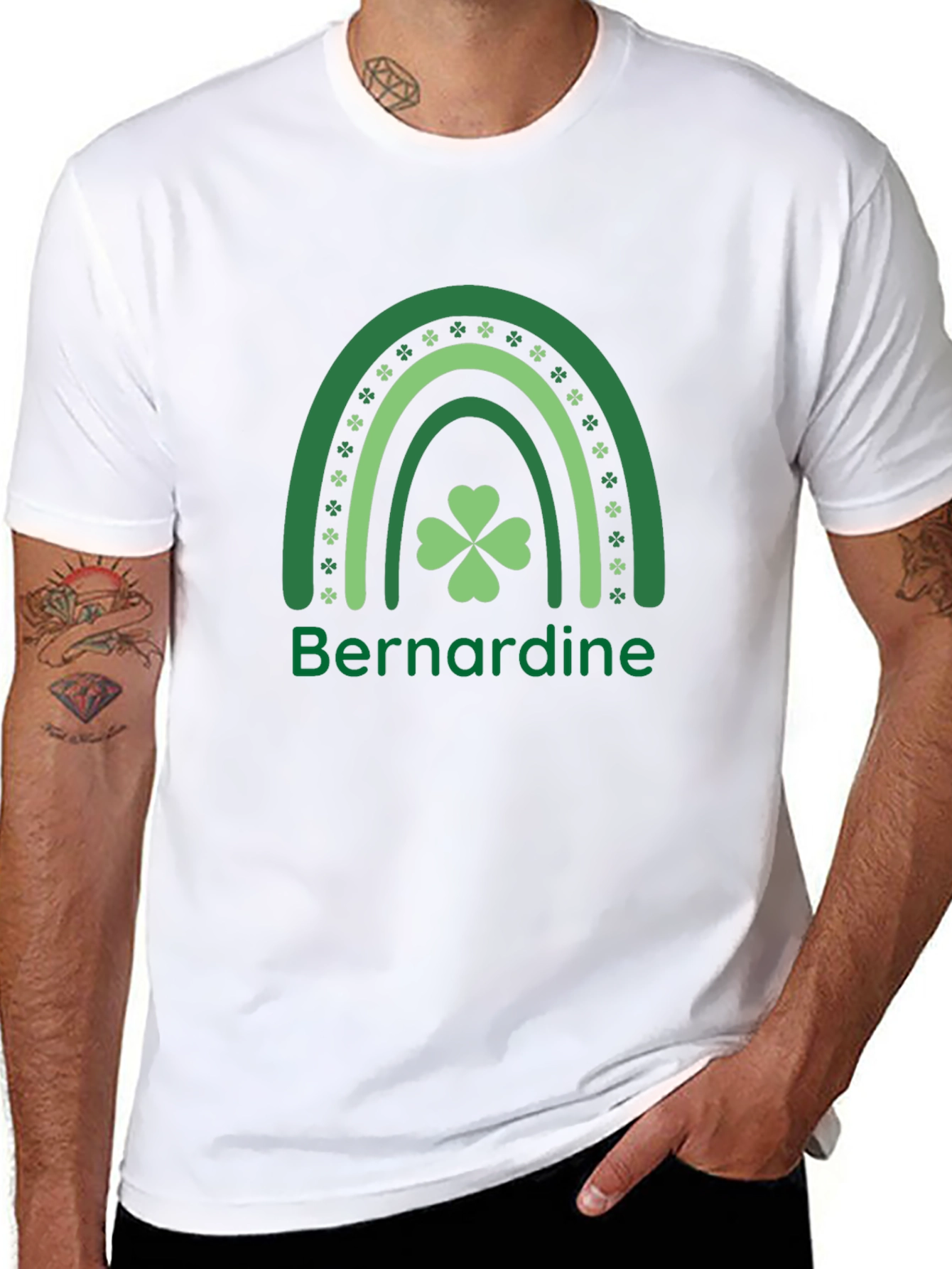 St. Patricks Day Rainbow Name T-Shirt