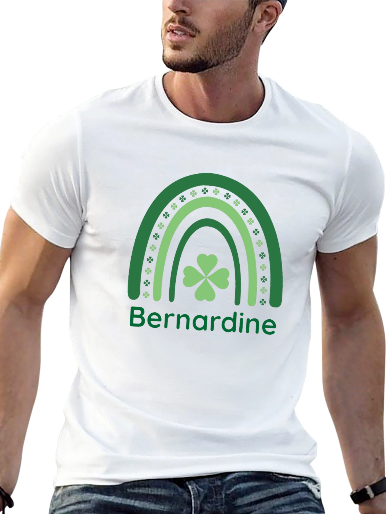 St. Patricks Day Rainbow Name T-Shirt