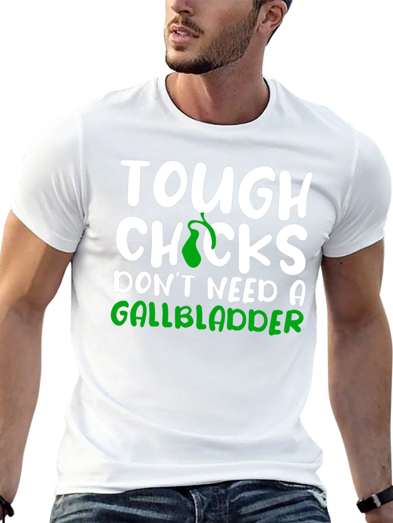 Tough Chicks Gallbladder Black T-Shirt