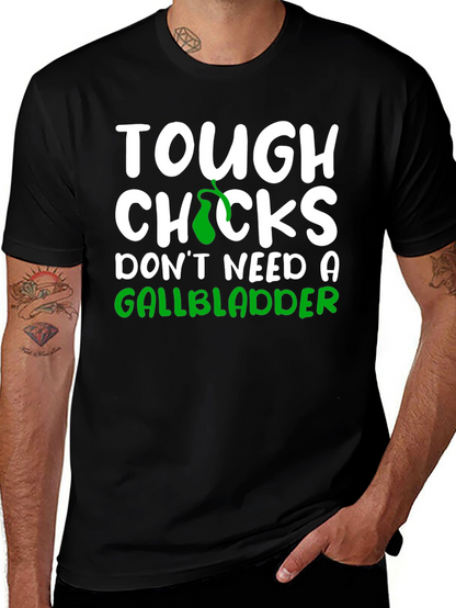 Tough Chicks Gallbladder Black T-Shirt