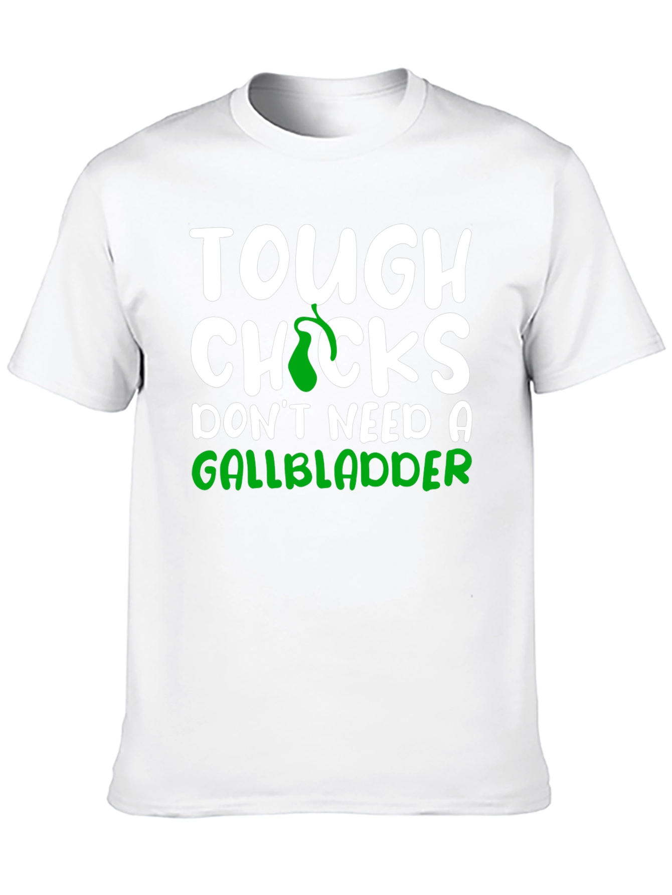 Tough Chicks Gallbladder Black T-Shirt