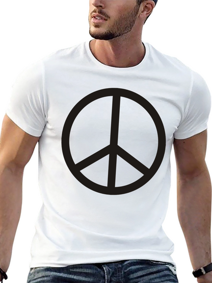 Peace Sign Graphic Tee - Classic Relaxed Fit