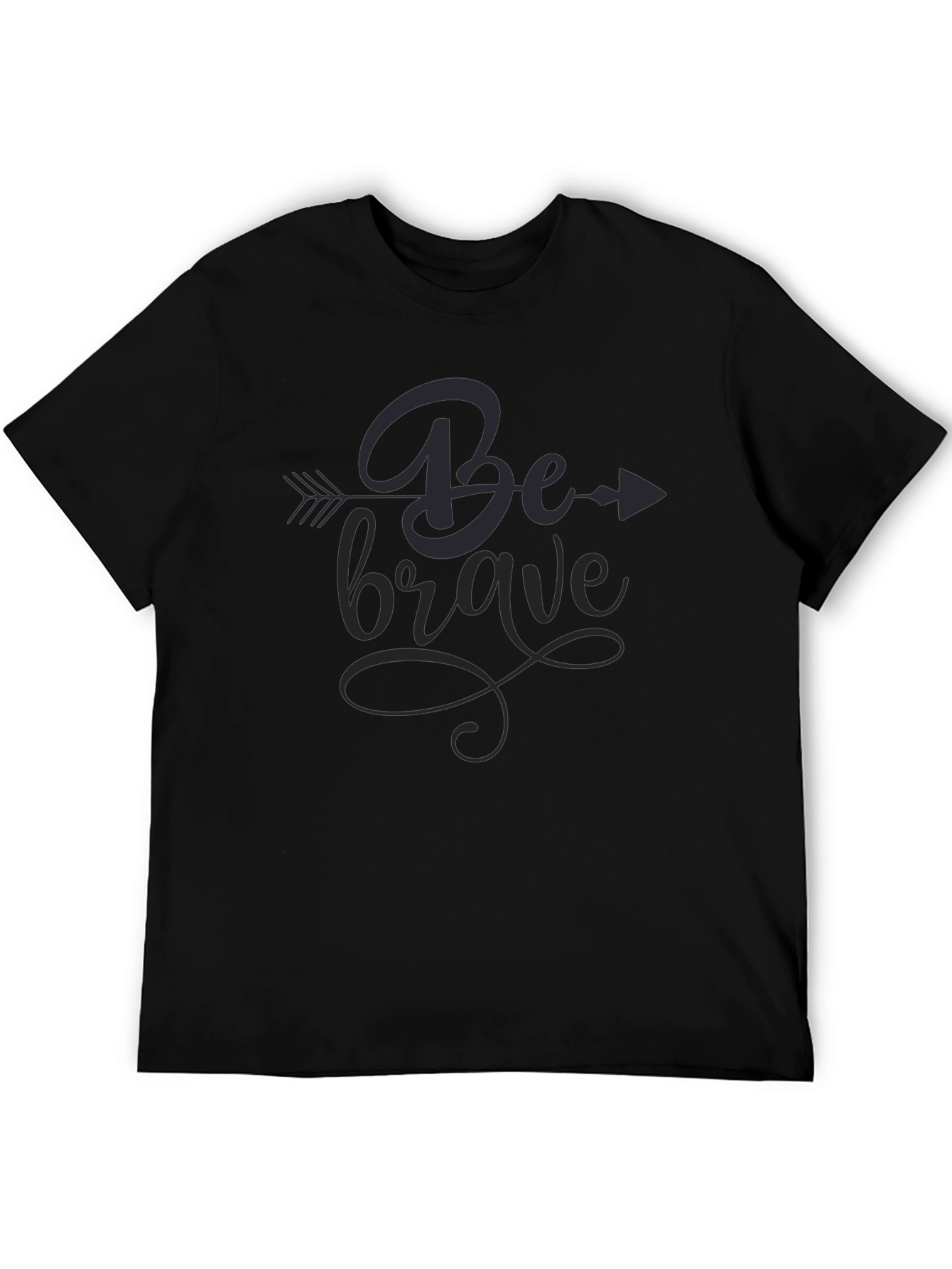 Be Brave Graphic Tee - Stylish Black T-Shirt