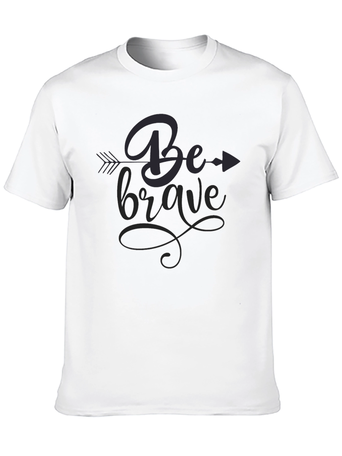 Be Brave Graphic Tee - Stylish Black T-Shirt