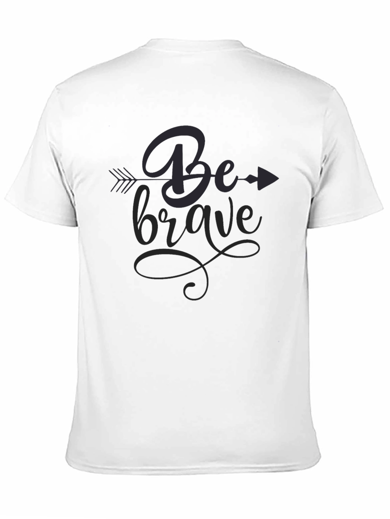 Be Brave Graphic Tee - Stylish Black T-Shirt