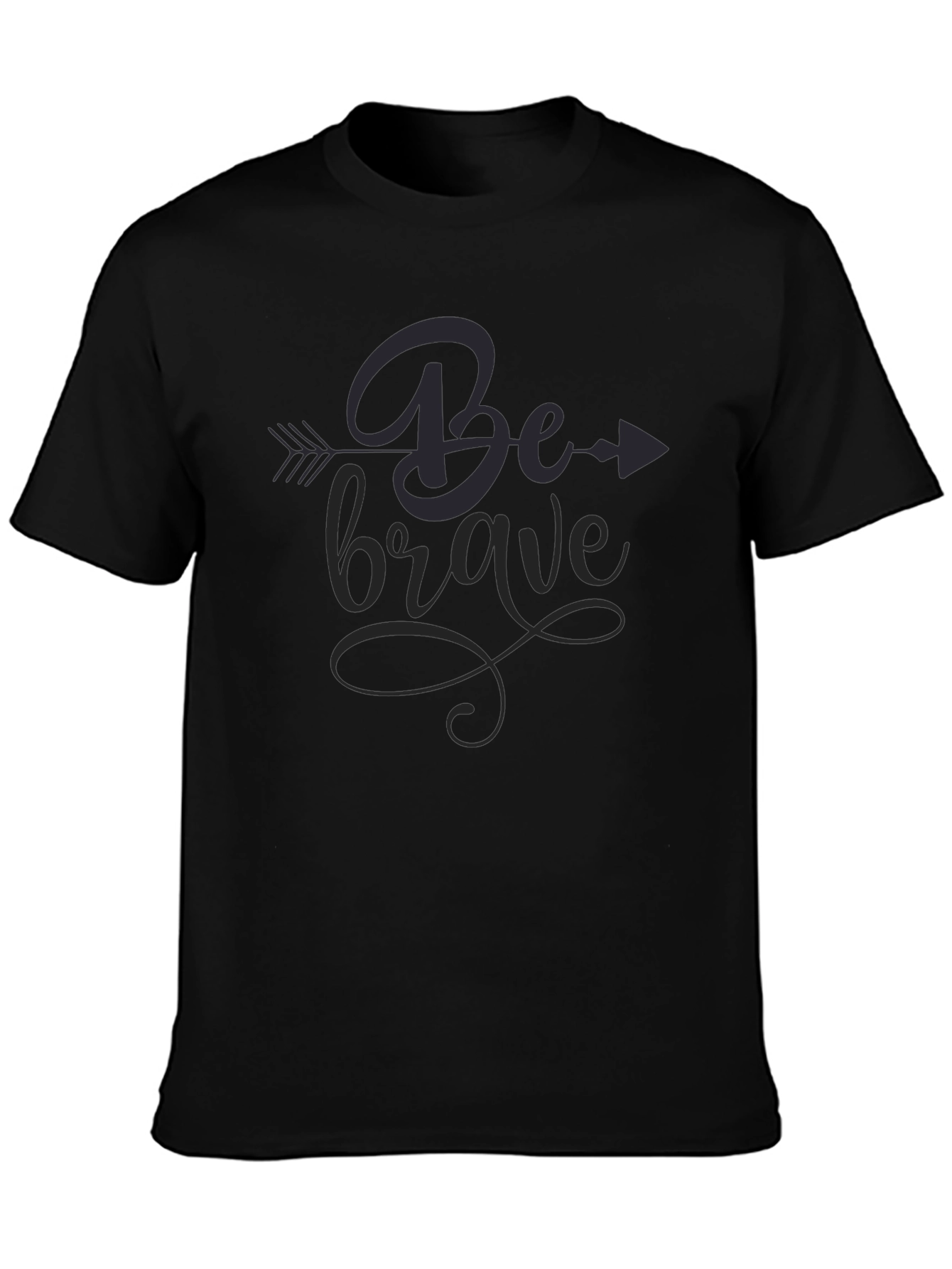 Be Brave Graphic Tee - Stylish Black T-Shirt
