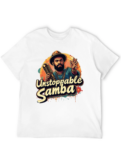 Unstoppable Samba Graphic T-Shirt - Black