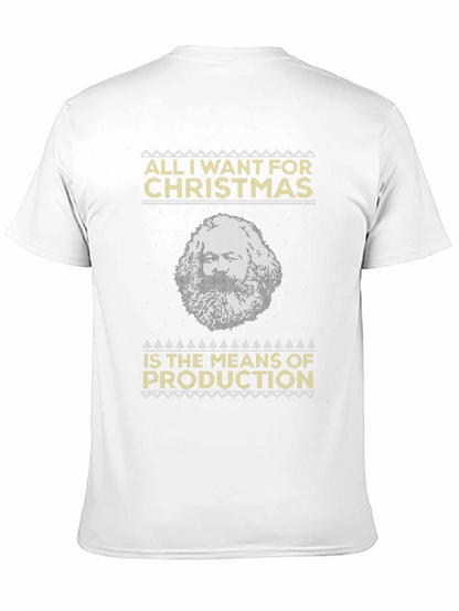 Marxist Christmas T-Shirt - Means of Production