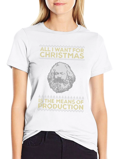 Marxist Christmas T-Shirt - Means of Production