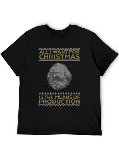 Marxist Christmas T-Shirt - Means of Production