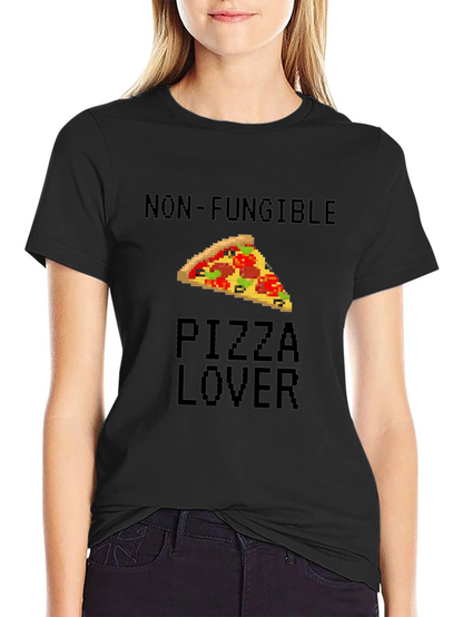 Non-Fungible Pizza Lover Black T-Shirt