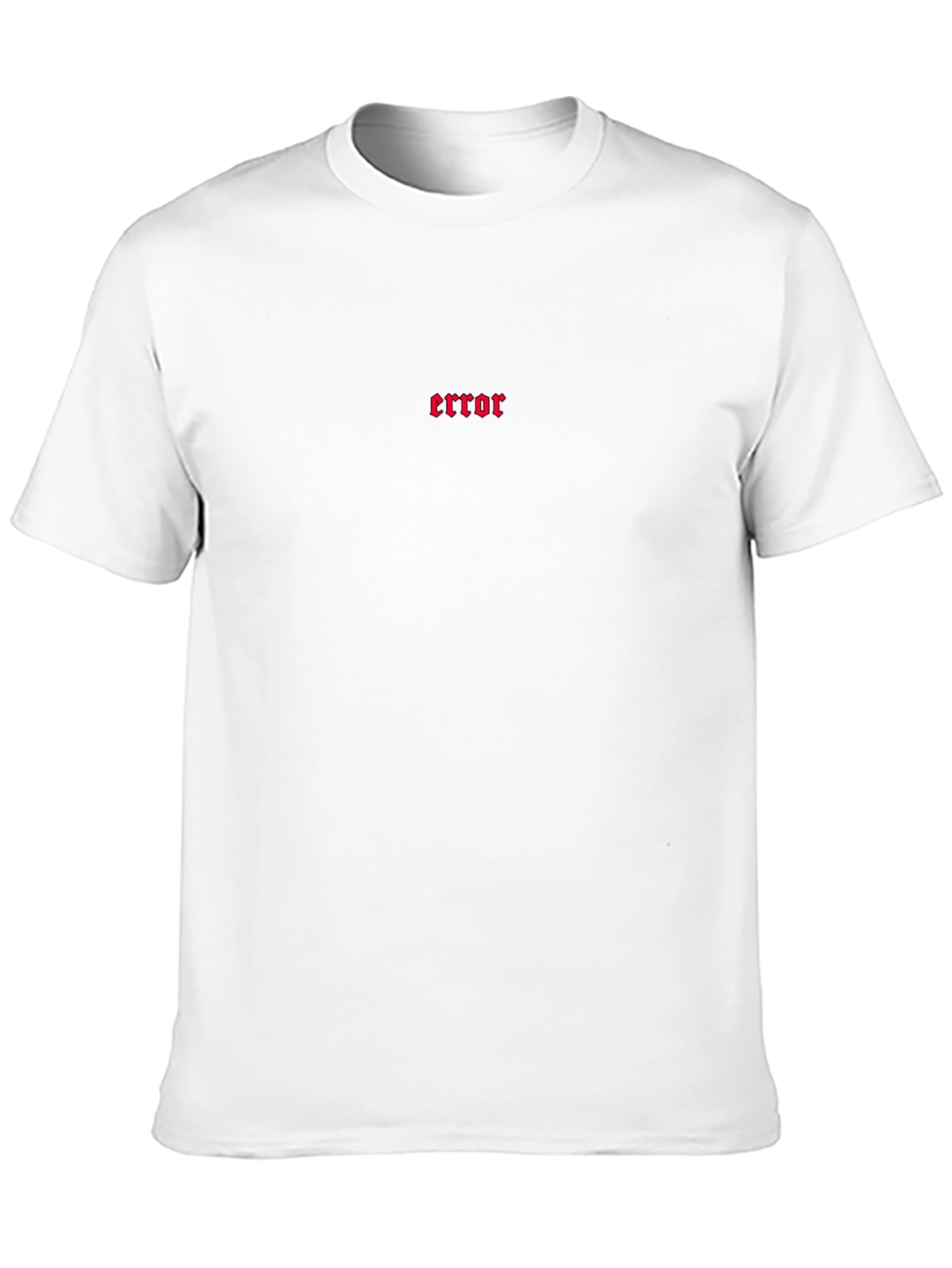 Error Graphic Tee - Black Cotton Comfort