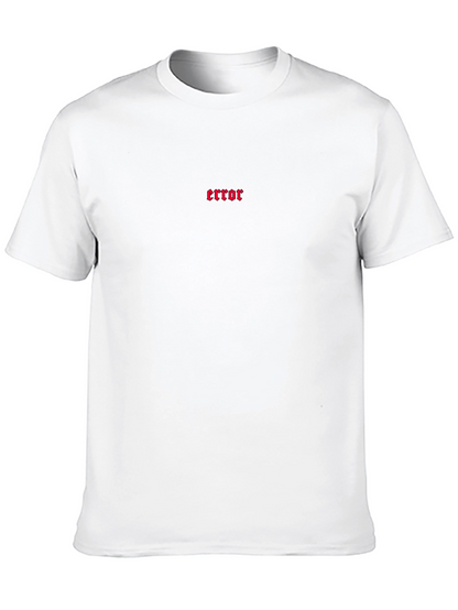 Error Graphic Tee - Black Cotton Comfort