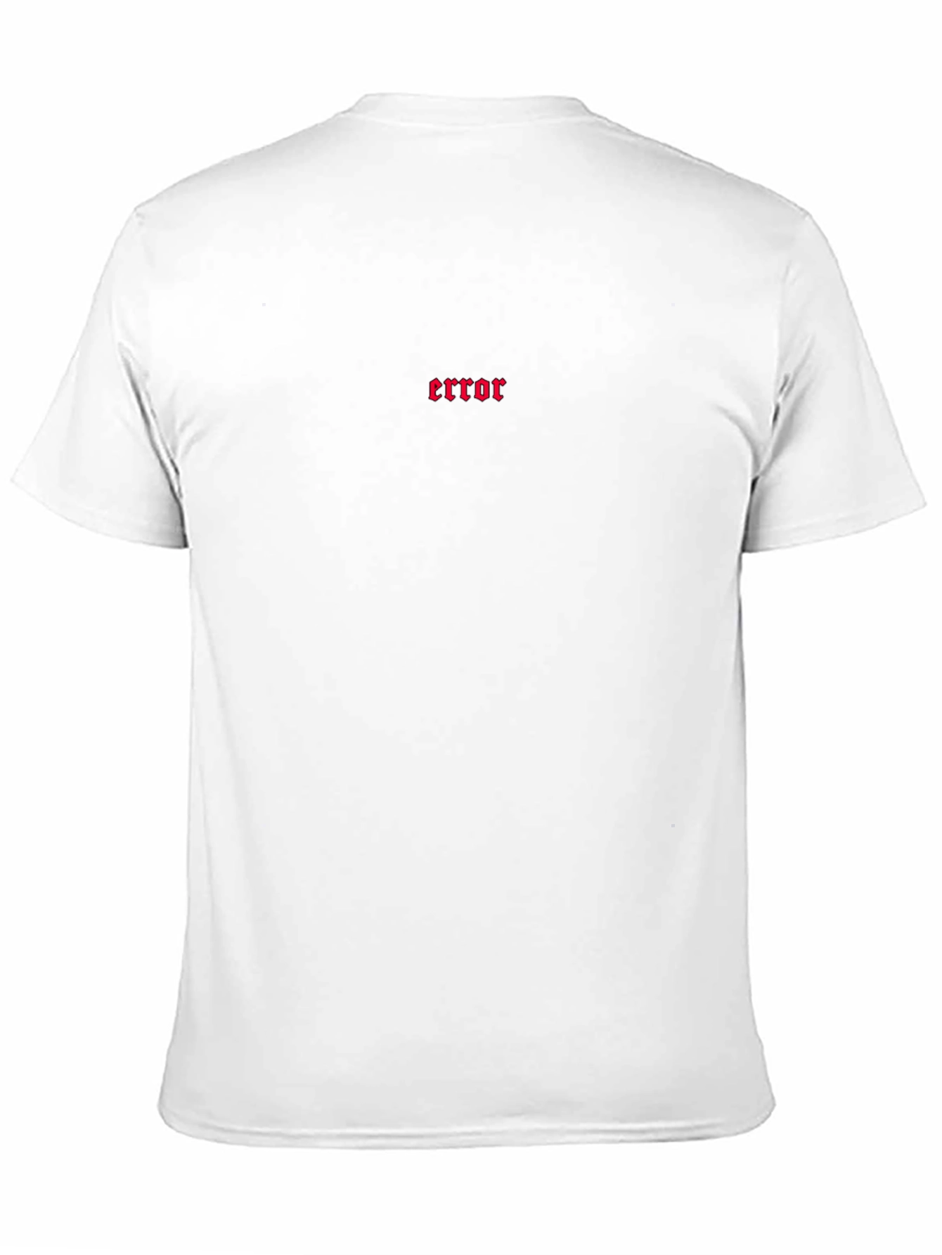 Error Graphic Tee - Black Cotton Comfort