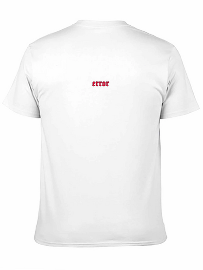 Error Graphic Tee - Black Cotton Comfort