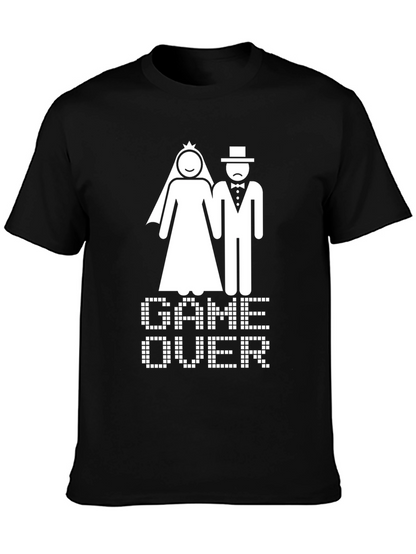Game Over Wedding T-Shirt - Funny Bridal Party Tee