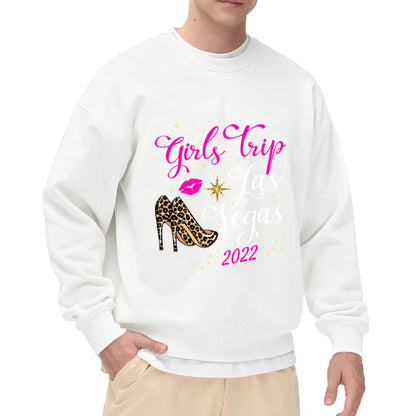 2022 Las Vegas Girls Trip Leopard Shoe Crewneck Sweatshirt