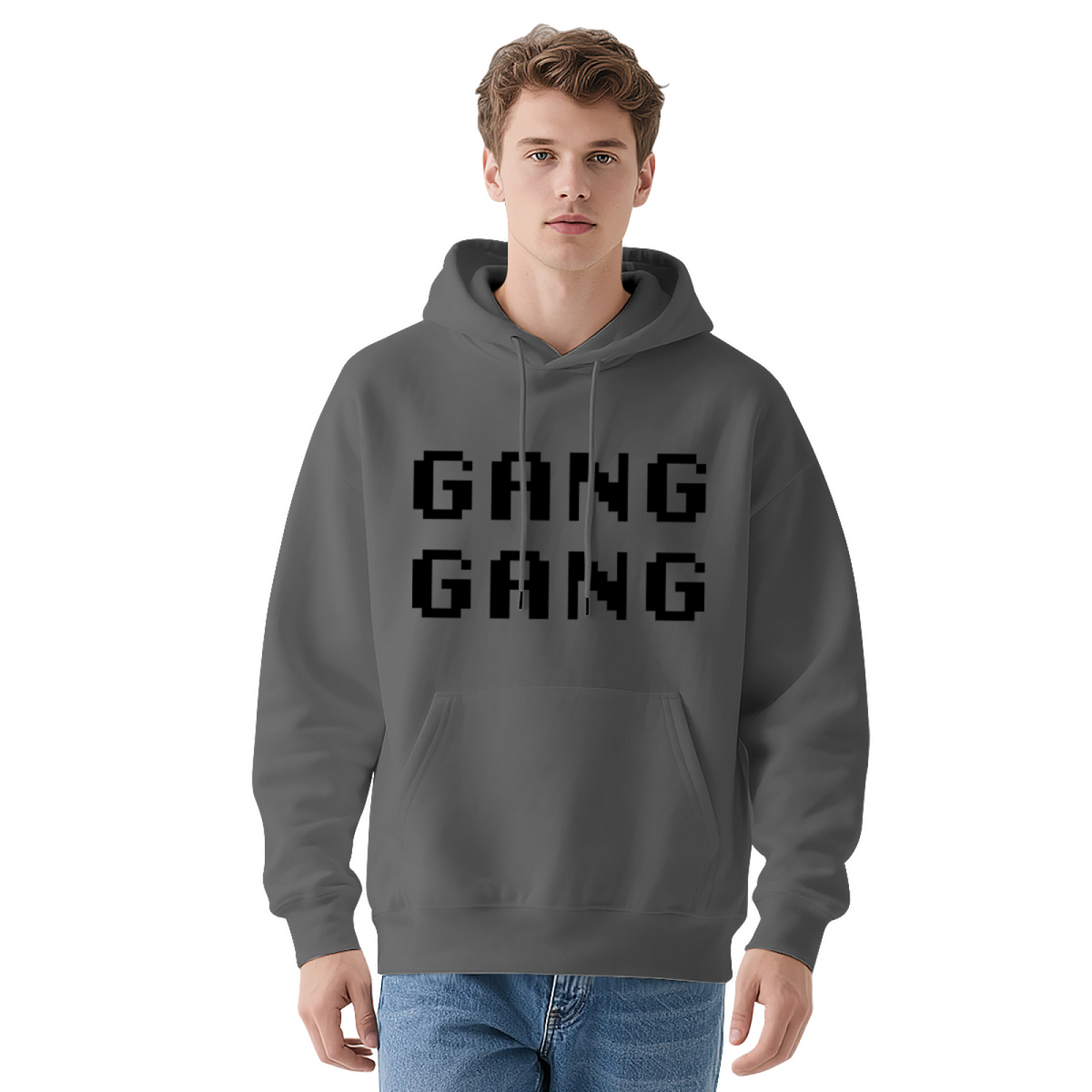Trendy Hooded Sweatshirt - Inspirational Quote