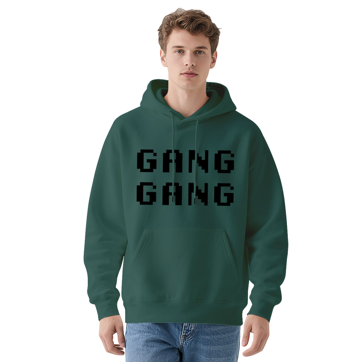 Trendy Hooded Sweatshirt - Inspirational Quote