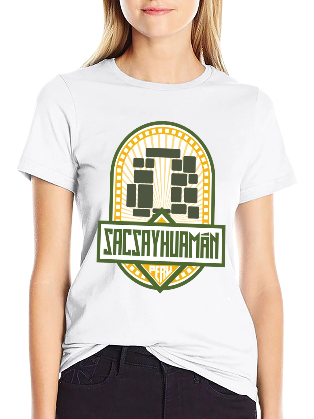 Sacsayhuaman Peru T-Shirt Black Tee