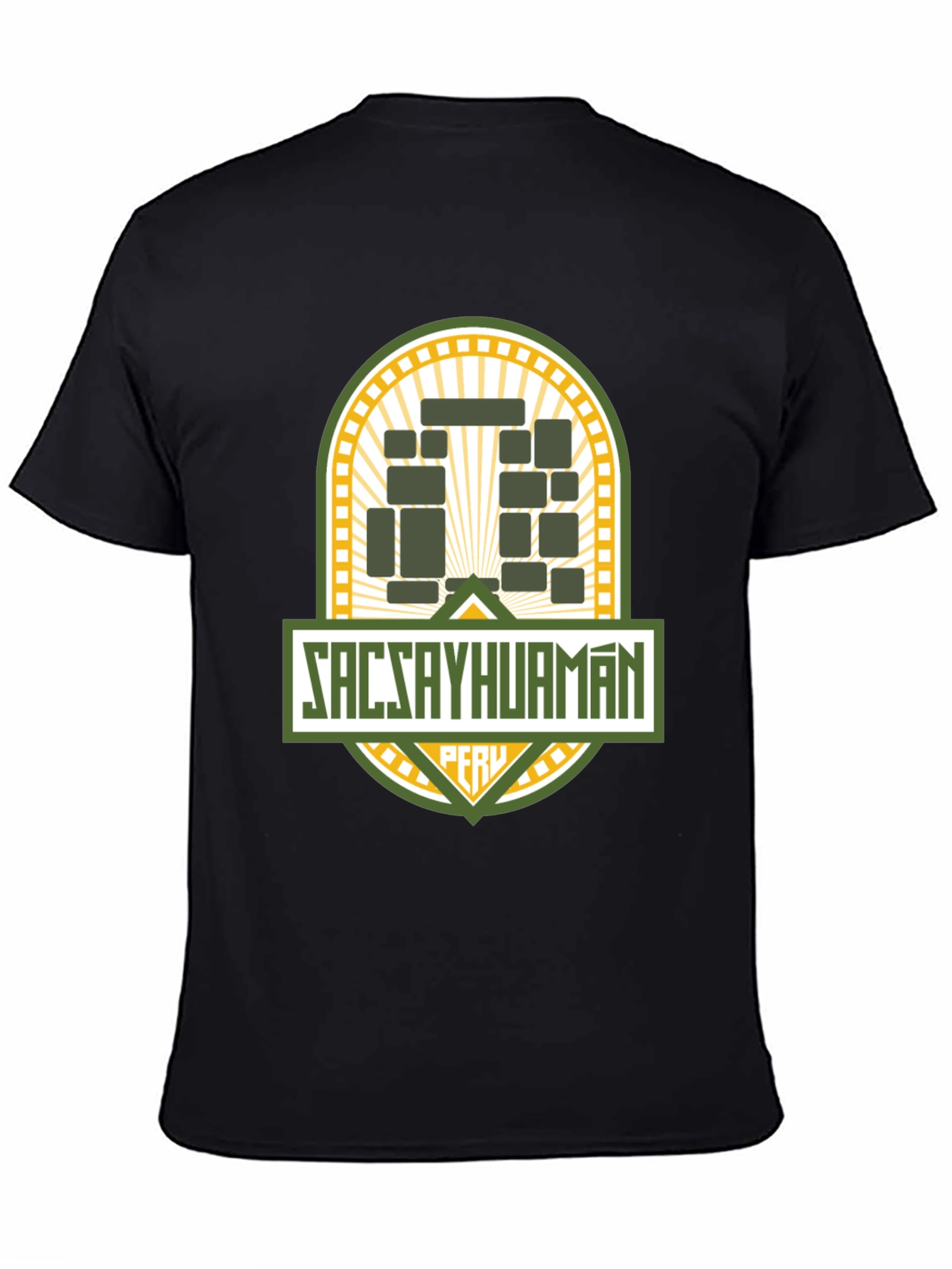 Sacsayhuaman Peru T-Shirt Black Tee