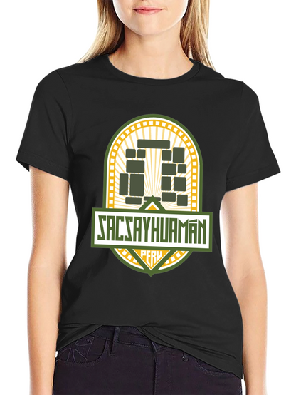 Sacsayhuaman Peru T-Shirt Black Tee