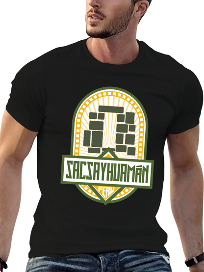 Sacsayhuaman Peru T-Shirt Black Tee