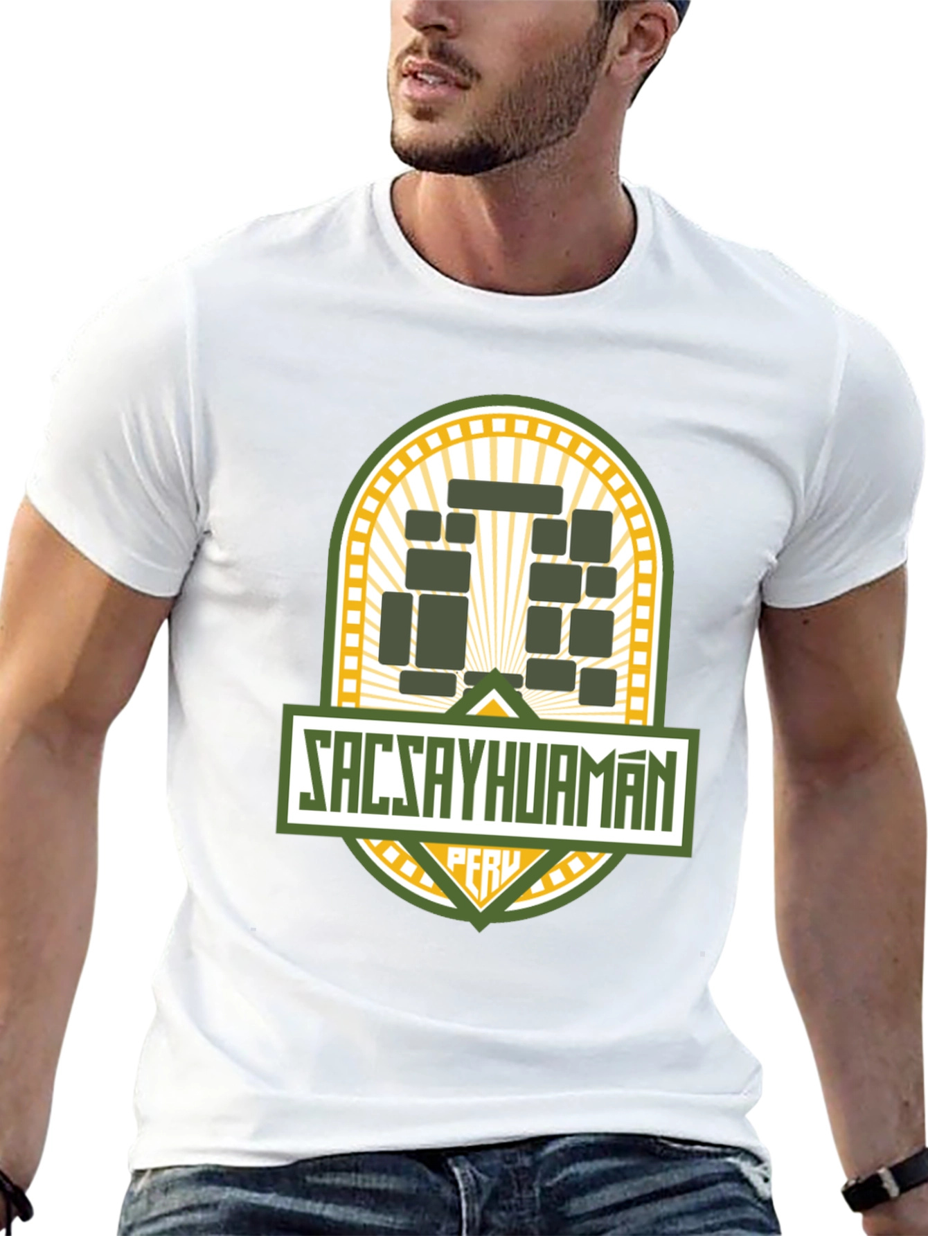 Sacsayhuaman Peru T-Shirt Black Tee