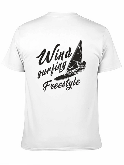 Windsurfing Freestyle Black Graphic Tee